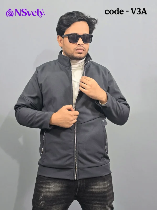 Ash - Trending microbonded fabric jackets [With Metal zipper] - Image 4