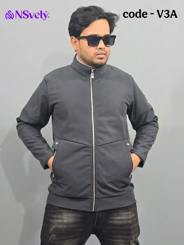 Ash - Trending microbonded fabric jackets [With Metal zipper] - Image 3