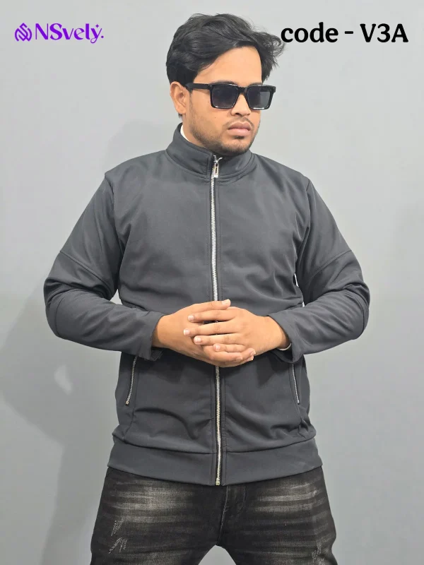 Ash - Trending microbonded fabric jackets [With Metal zipper] - Image 2